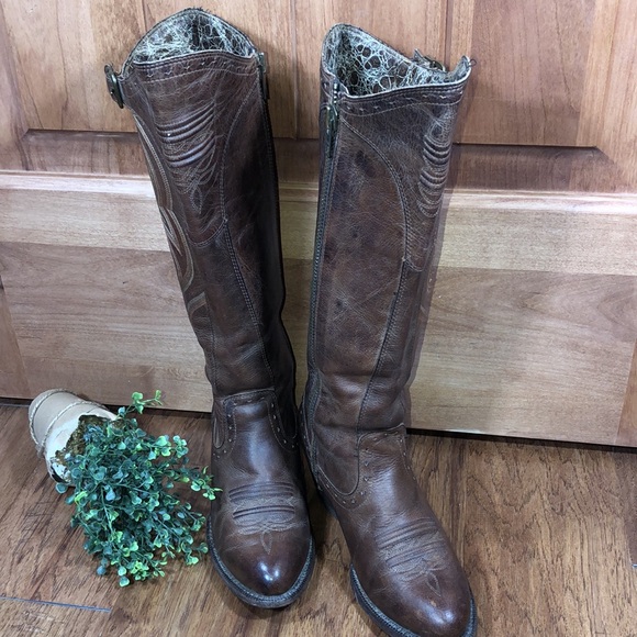 Ariat Tall Western Leather Boots 6.5 - Picture 4 of 16